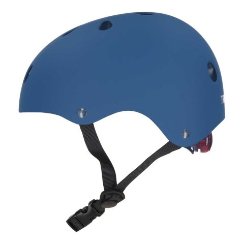 Kask rowerowy dla dziecka Trike Fix dziecięcy regulowany LED M 55-58cm granatowy