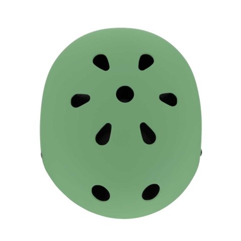 Kask rowerowy dla dziecka Trike Fix dziecięcy regulowany LED M 55-58cm zielony ciemny