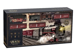 Kolejka Elektryczna Lokomotywa Pociąg Towarowy Para Duży Zestaw Z Akumulatorem