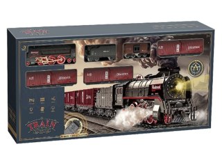 Kolejka R/C Elektryczna Lokomotywa Pociąg Towarowy Para Duży Zestaw Zdalnie Sterowana Akumulator