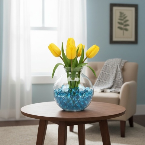 Kulki hydrożelowe do kwiatów i pistoletów niebieskie 500g 100000 szt 7-8 mm