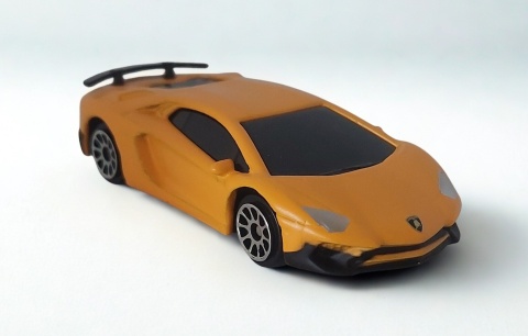 Lamborghini Aventador SV Coupe Samochód resorak Die-Cast 1:64 yellow