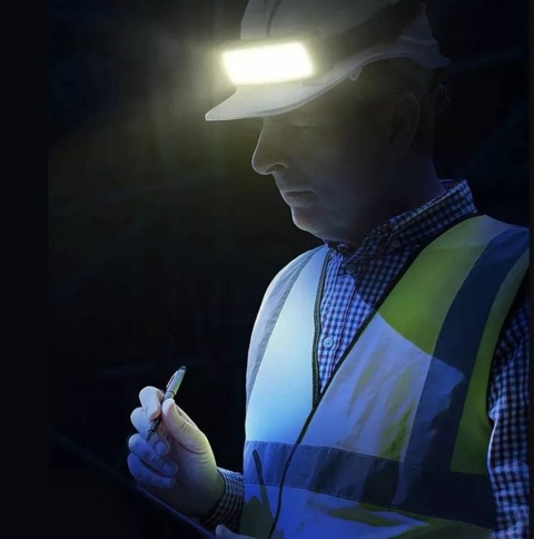 Latarka czołowa LED czołówka warsztatowa usb wodoodporna