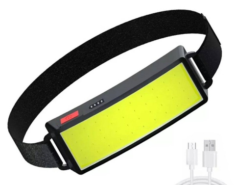 Latarka czołowa LED czołówka warsztatowa usb wodoodporna