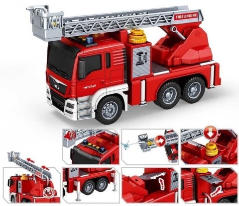 Straż pożarna z Funkcją lania Wody wóz drabiniasty pojazd gaśniczy