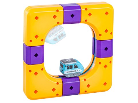 Tor Magnetyczny Zjazd samochodowy Kolejka Zjeżdżalnia Pociąg Klocki Konstrukcyjne 39 el.