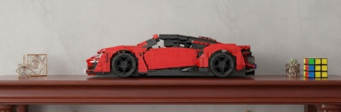 Zestaw Klocków Mould King samochód sportowy czerwony 1311el.