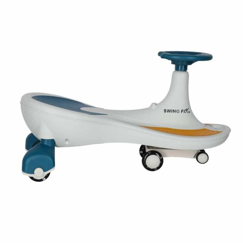 Jeździk grawitacyjny świecące koła LED z muzyką grający 76cm niebiesko-biały max 100kg