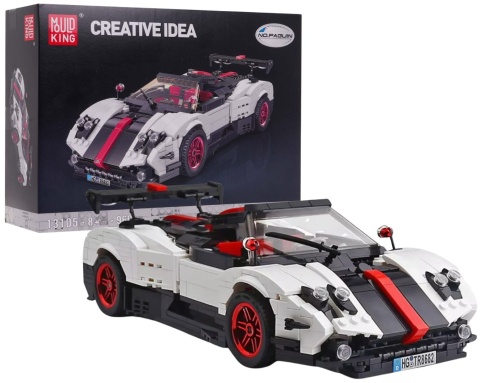 Klocki auto sportowe Mould King Zestaw Klocków 960el.Białe