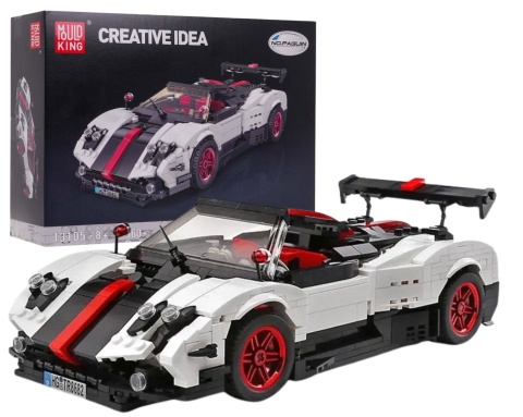Klocki auto sportowe Mould King Zestaw Klocków 960el.Białe