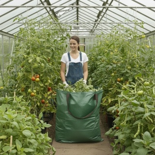 Kosz ogrodowy na liście trawę i odpady worek 270l duży i składany