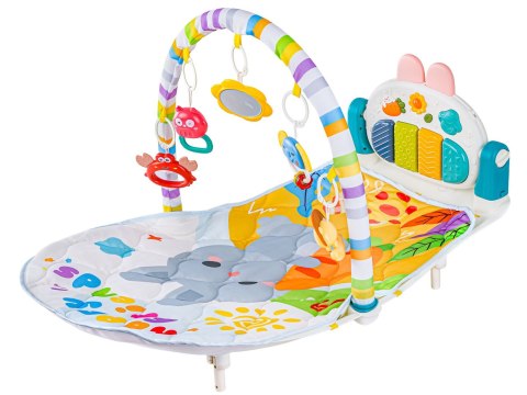 Leżaczek Bujaczek Mata edukacyjna dla dzieci Interaktywna Pianinko Grzechotki Projektor