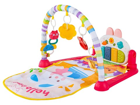 Mata edukacyjna dla dzieci 2w1 Interaktywna Pianinko Grzechotki Projektor