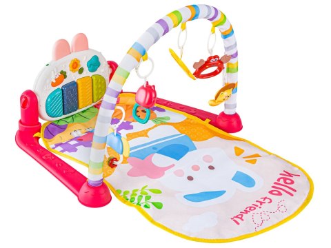 Mata edukacyjna dla dzieci 2w1 Interaktywna Pianinko Grzechotki Projektor