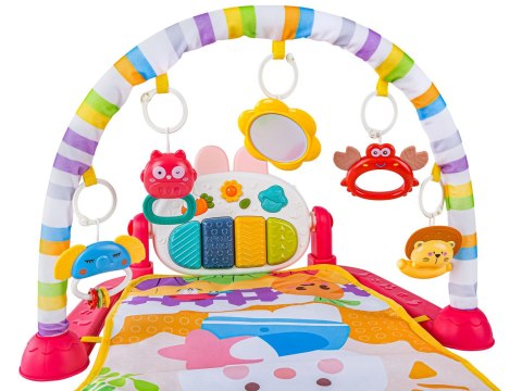 Mata edukacyjna dla dzieci 2w1 Interaktywna Pianinko Grzechotki Projektor