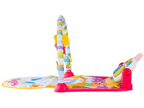 Mata edukacyjna dla dzieci 2w1 Interaktywna Pianinko Grzechotki Projektor