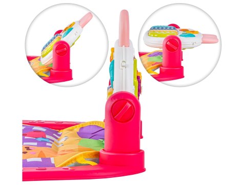 Mata edukacyjna dla dzieci 2w1 Interaktywna Pianinko Grzechotki Projektor