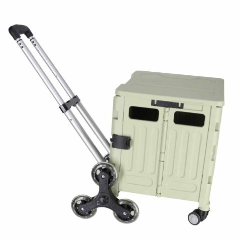 Wózek transportowy na zakupy LUARO składany 8 kółek pokrywka