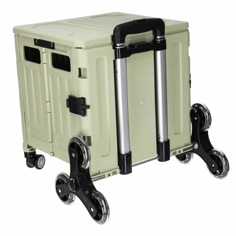 Wózek transportowy na zakupy LUARO składany 8 kółek pokrywka