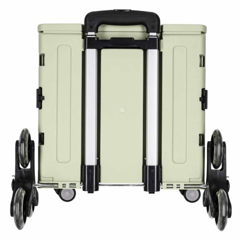 Wózek transportowy na zakupy LUARO składany 8 kółek pokrywka