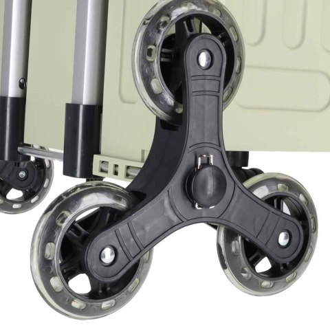 Wózek transportowy na zakupy LUARO składany 8 kółek pokrywka