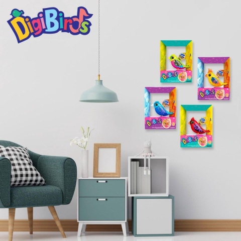 DigiBirds Interaktywny śpiewający ptaszek – śpiewa i reaguje na głos
