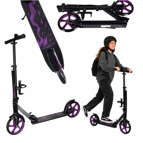 Hulajnoga miejska Trike Fix składana koła 200mm czarno-fioletowa