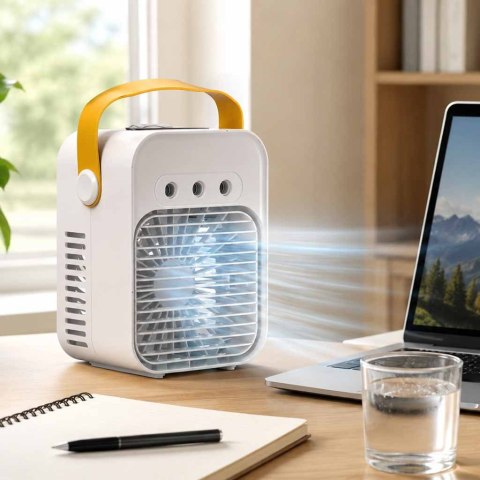 Klimatyzator wentylator nawilżacz powietrza srebrn