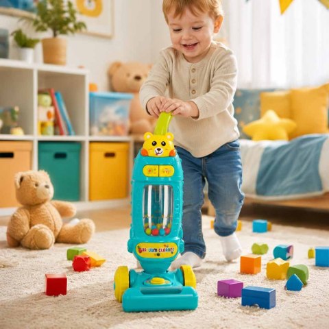 Odkurzacz dla dzieci pionowy interaktywny z dźwiękiem 46cm