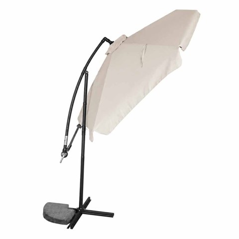 Parasol ogrodowy duży składany z wysięgnikiem 290cm beżowy