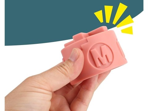 Edukacyjna Wieża Z Klockami Do Układania Literki Kolory Znaki + Figurka Zabawka Zręcznościowa