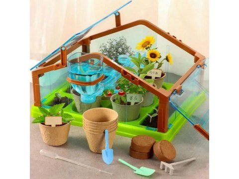Szklarnia Dla Dzieci Mini Ogród Ogródek Plantacja + Akcesoria