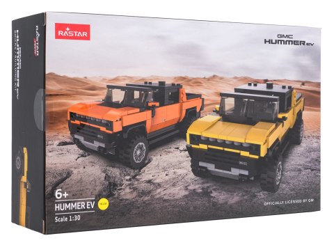Autko Klocki 1:30 Hummer EV Pomarańczowy RASTAR