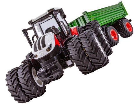 Ciągnik Z Przyczepą Duży Traktor Zdalnie Sterowany RC 1:24