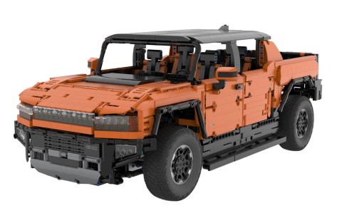 Autko Klocki R/C 1:10 Hummer EV Pomarańczowy RASTAR