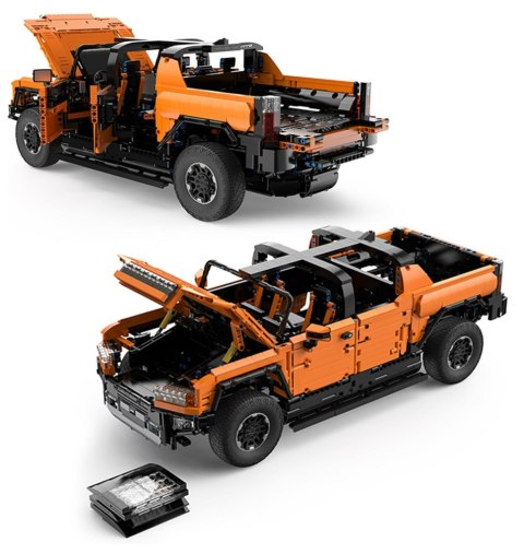 Autko Klocki R/C 1:10 Hummer EV Pomarańczowy RASTAR
