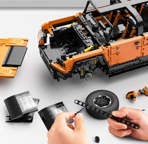 Autko Klocki R/C 1:10 Hummer EV Pomarańczowy RASTAR