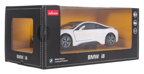 Autko Metalowe 1:24 BMW i8 Biały RASTAR