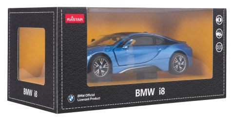 Autko Metalowe 1:24 BMW i8 Niebieski RASTAR