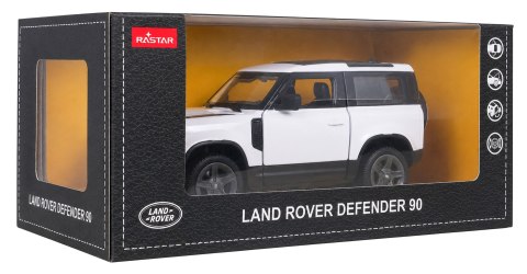 Autko Metalowe 1:24 Land Rover Defender 90 Biały RASTAR