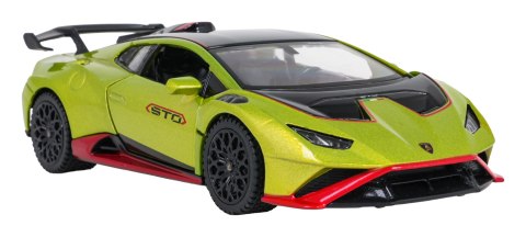Lamborghini Huracan STO RASTAR 1:32 Zielony Model Metalowy dżwięk światło
