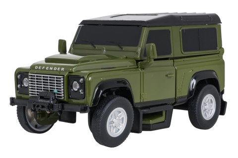 Autko Metalowe/Robot 2w1 1:32 Land Rover Defender Zielony RASTAR