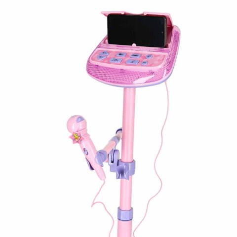 Mikrofon na statywie zestaw karaoke dla dzieci odtwarzacz MP3 efekty dźwiękowe