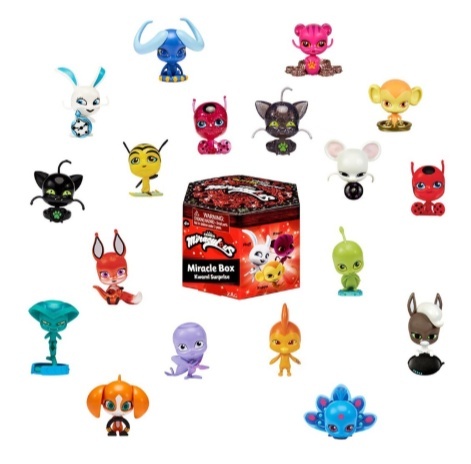 Miraculous Biedronka i Czarny Kot Blind Box Kwami figurka niespodzianka