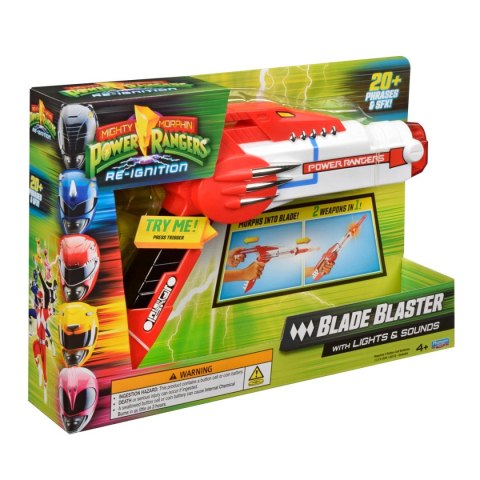 Power Rangers Wyrzutnia Blade Blaster Mighty Morphin dżwięki