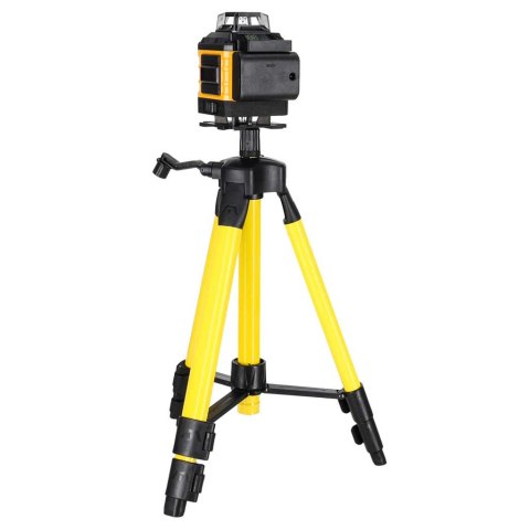 Poziomica laserowa 360° 4D laser krzyżowy 16 linii statyw uchwyt zestaw