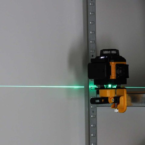 Poziomica laserowa 360° 4D laser krzyżowy 16 linii statyw uchwyt zestaw