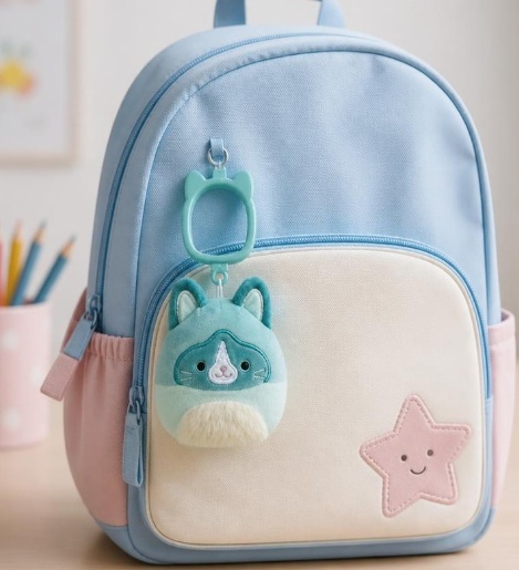 Squishmallows pluszak kotek Hall brelok zawieszka maskotka