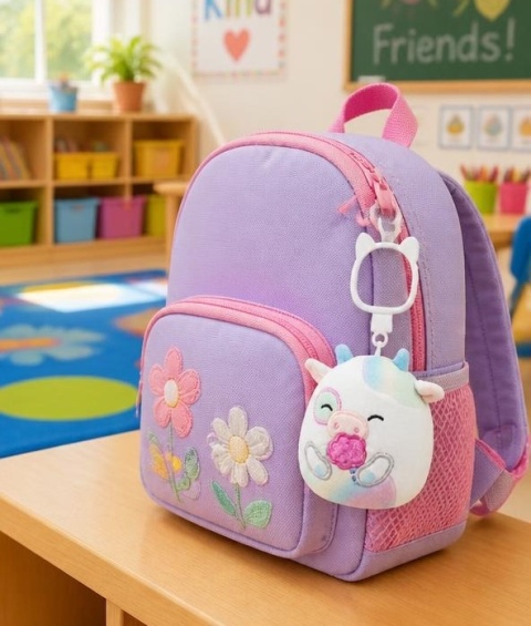 Squishmallows pluszak krówka Belozi brelok zawieszka maskotka