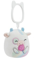 Squishmallows pluszak krówka Belozi brelok zawieszka maskotka